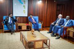 Director Scott and Technical Director Dr. Antoine meet with President of Guyana, Hon Dr. Irfaan Ali